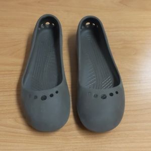 Taupe Ballerina Crocs